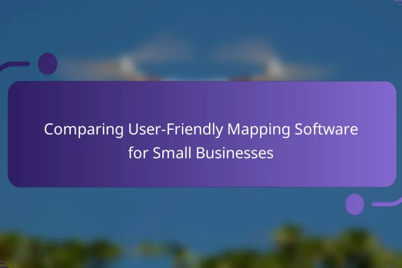 Comparing User-Friendly Mapping Software for Small Businesses