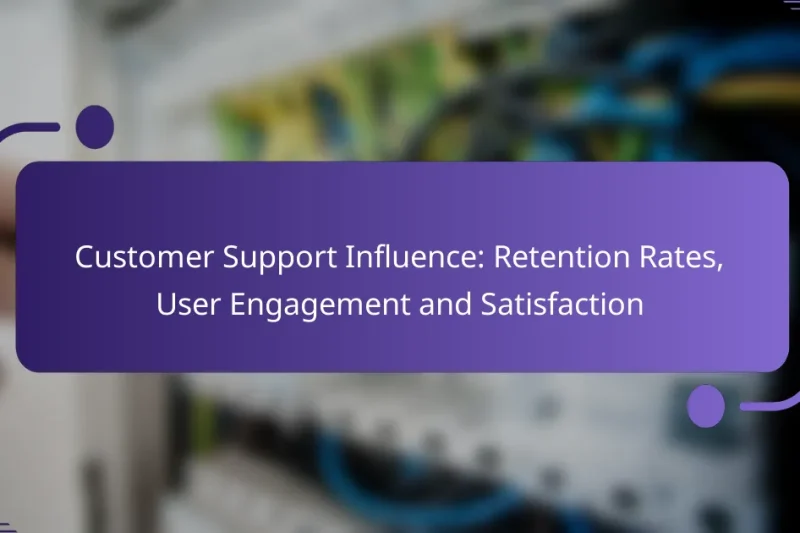 Customer Support Influence: Retention Rates, User Engagement and Satisfaction