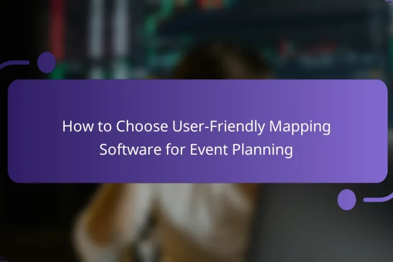 How to Choose User-Friendly Mapping Software for Event Planning