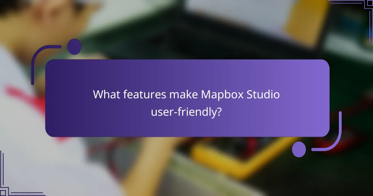 What features make Mapbox Studio user-friendly?